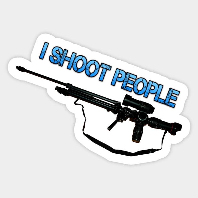 I SHOOT PEOPLE Sticker by Simon-dell